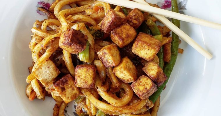 The Easiest Tofu Noodle Stir Fry